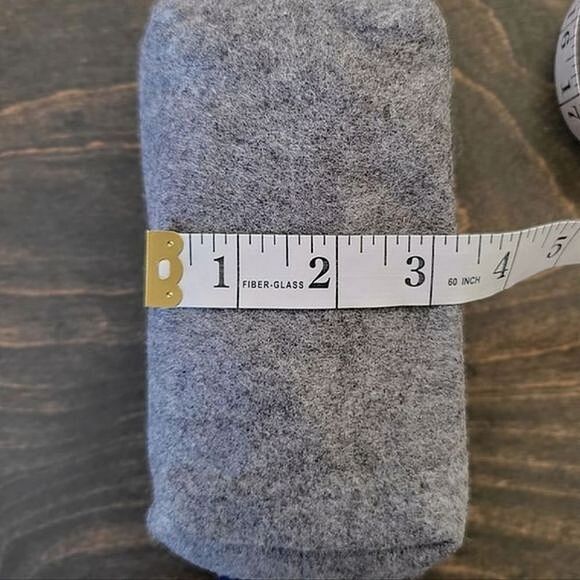 Lot of 2 | Handmade grey felt contrast zipper pencil cases - Picture 8 of 9